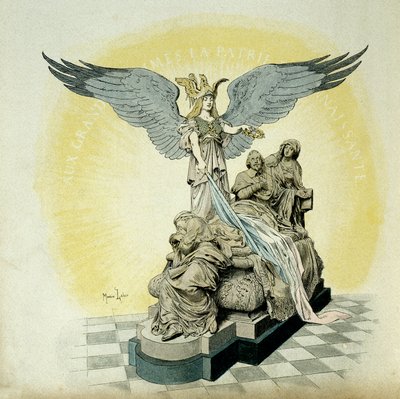 Monument to Cardinal Richelieu at the Sorbonne School, Paris by Maurice Leloir