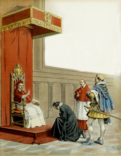 Presentation of Abbe Armand de Cardinal de Richelieu by Maurice Leloir