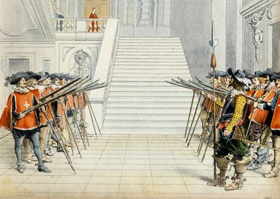 History of France: The guard of Cardinal Richelieu by Maurice Leloir
