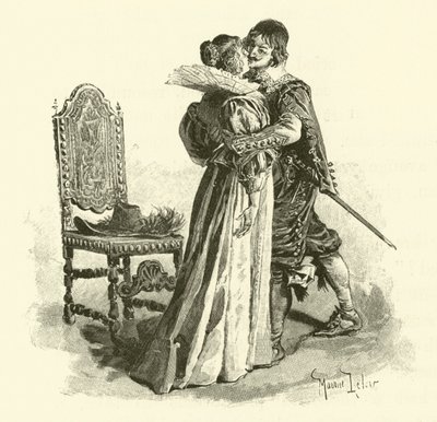 Illustration for The Three Musketeers by Maurice Leloir