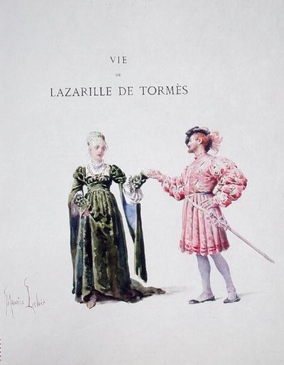 Lazarillo de Tormes with a Woman, from 