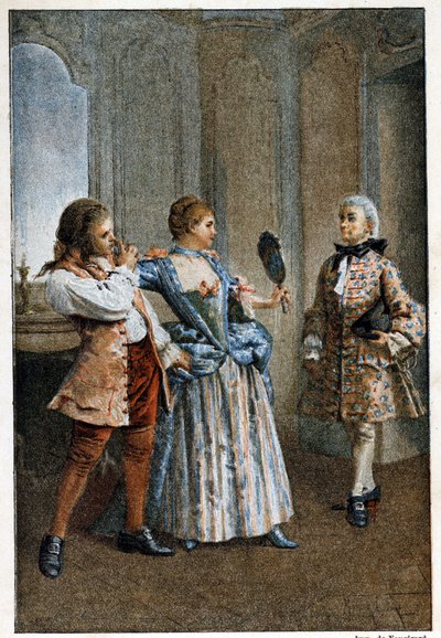 The Mirror by Maurice Leloir