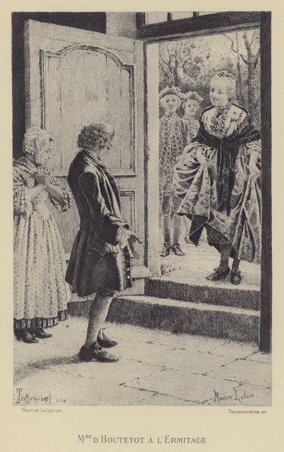 Madame de Houtetout at the Hermitage by Maurice Leloir
