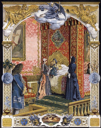 Presented by his housekeeper, Madame de Ventadour by Maurice Leloir