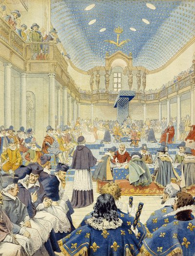 Richelieu delivered the speech, in the name of the clerk, at the closing meeting of the States Generals of 1614 - in 