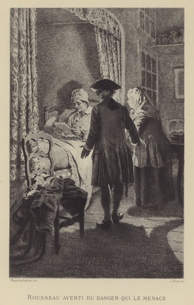 Rousseau Warned of the Danger That Threatens Him by Maurice Leloir