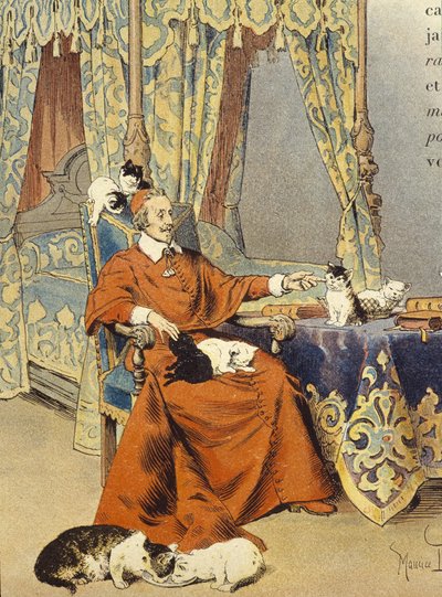 The Cardinal plays with his cats he particularly loved - in 