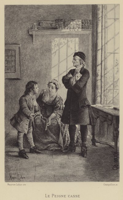 The Broken Comb by Maurice Leloir