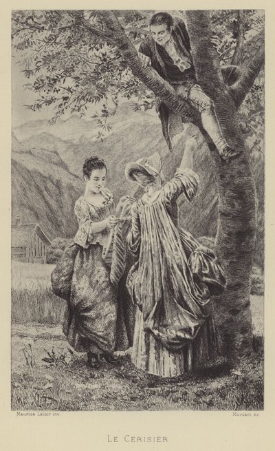 The Cherry Tree by Maurice Leloir
