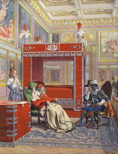 The Last Visit of King Louis XIII to a Dying Richelieu by Maurice Leloir