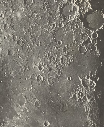 Photographie Lunaire Albategnius - Triesnecker - Manilius by Maurice Loewy