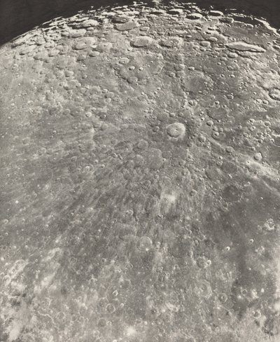 Photographie Lunaire Rayonnement de Tycho - Phase Croissante by Maurice Loewy