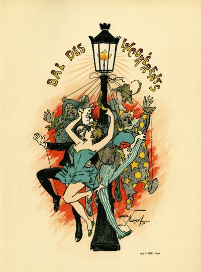 Poster for the Ball of the Incoherents by Maurice Louis Henri Neumont