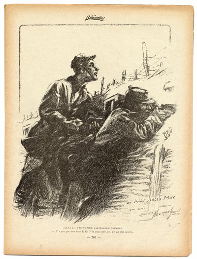 La Baionnette, Satirical in B & W by Maurice Neumont