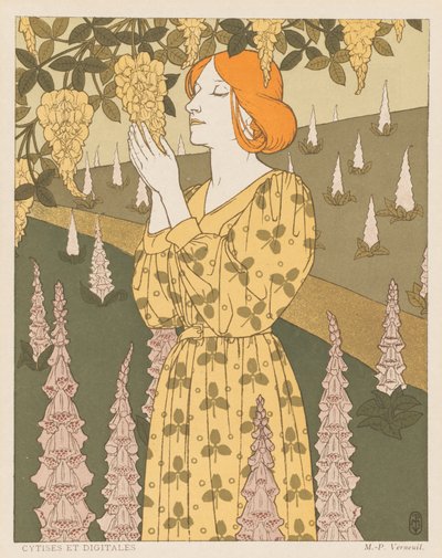 Cytises and Foxgloves by Maurice Pillard Verneuil