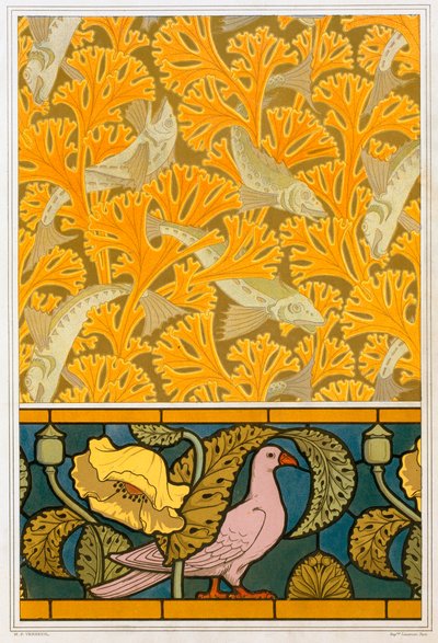 Designs for Wallpaper and Stained Glass by Maurice Pillard Verneuil