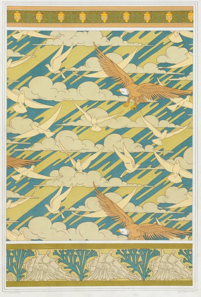 Designs for Wallpaper Border Squash Bug by Maurice Pillard Verneuil