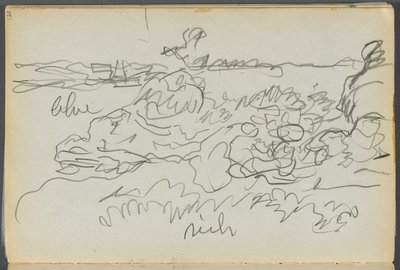Sketchbook - The Granite Shore Hotel, Rockport, page 121: Shore by Maurice Prendergast
