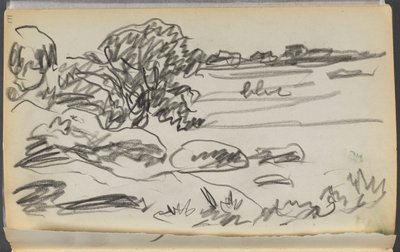 Sketchbook - The Granite Shore Hotel, Rockport, page 171: Landscape by Maurice Prendergast