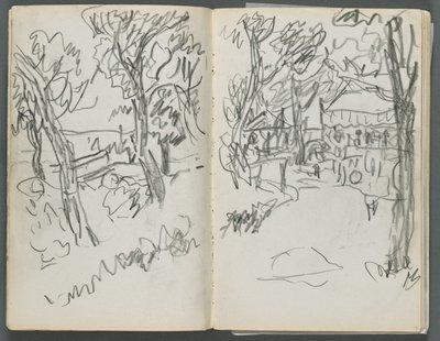Sketchbook, The Dells: Landscape by Maurice Prendergast