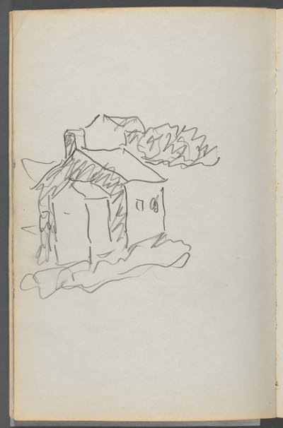 Sketchbook, The Dells, No. 127, page 046: House by Maurice Prendergast