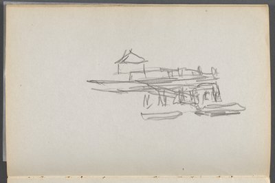 Sketchbook, The Dells: Dock by Maurice Prendergast