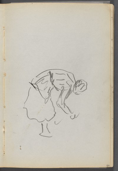 Sketchbook: The Dells, No. 127, Bending Figure (page 089) by Maurice Prendergast