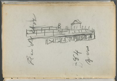 Sketchbook, The Dells: Dock by Maurice Prendergast