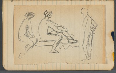 Sketchbook, loose sheet between pgs. 145 & 146 by Maurice Prendergast
