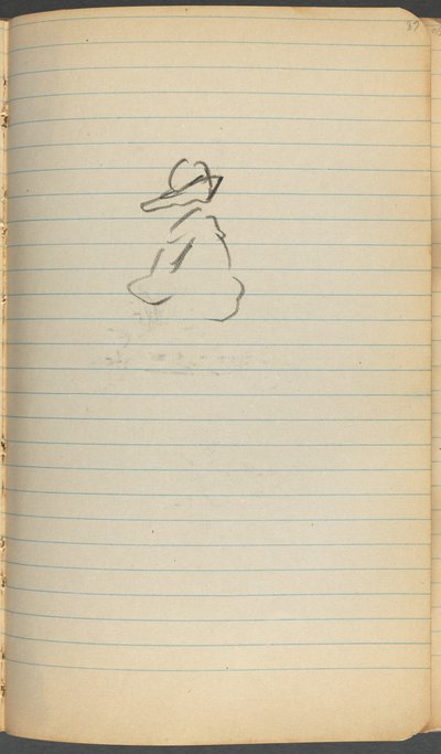 Sketchbook, page 068: Figure by Maurice Prendergast