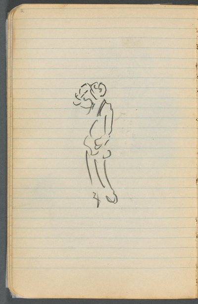 Sketchbook, page 071: Figure by Maurice Prendergast