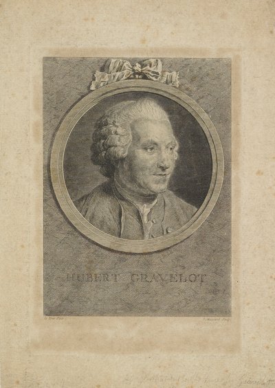 Hubert Gravelot by Maurice Quentin de La Tour