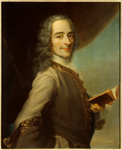 Portrait of Francois Marie Arouet dit Voltaire by Maurice Quentin de La Tour