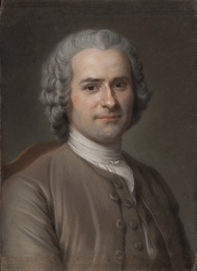 Portrait of Jean-Jacques Rousseau 1712-1778 by Maurice Quentin de La Tour