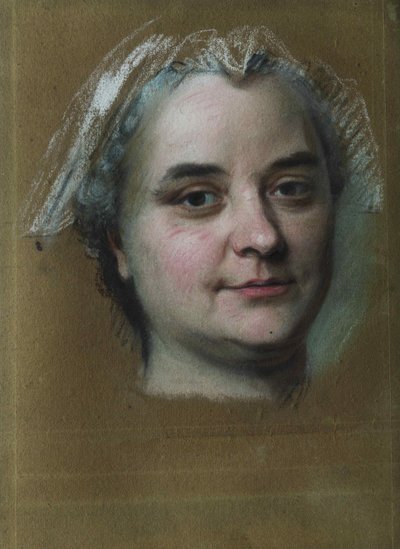 Portrait of Madame Pèlerin by Maurice Quentin de La Tour