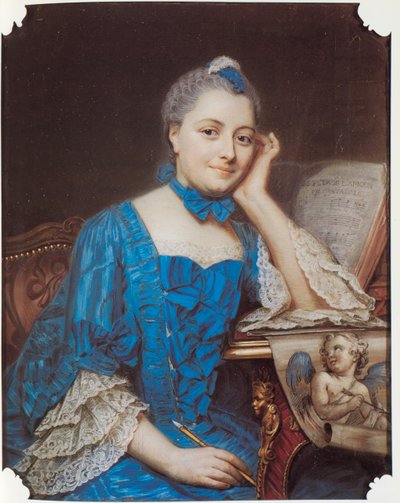 Portrait of Marie Fel by Maurice Quentin de La Tour