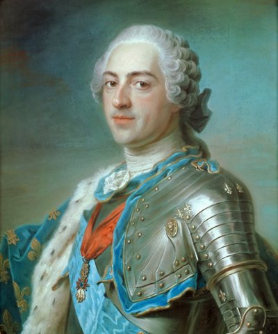 Portrait of King Louis XV of France by Maurice Quentin de La Tour