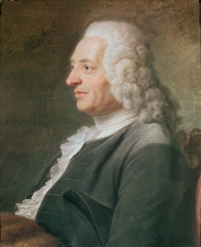 Portrait, thought to be President Hénault by Maurice Quentin de La Tour