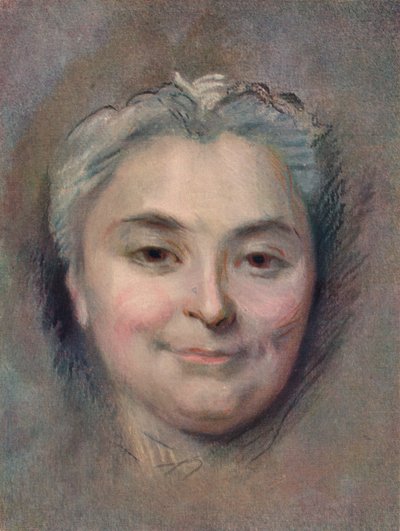 Preparation to the Portrait of Marie Catherine Dufloquet Reals by Maurice Quentin de La Tour