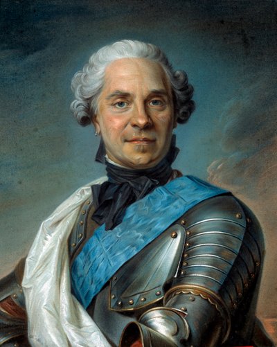 Portrait of Hermann Maurice, Count of Saxony (1696-1750) by Maurice Quentin de La Tour