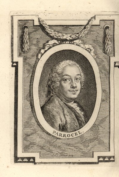 Charles Parrocel, French painter by Maurice Quentin de la (after) Tour