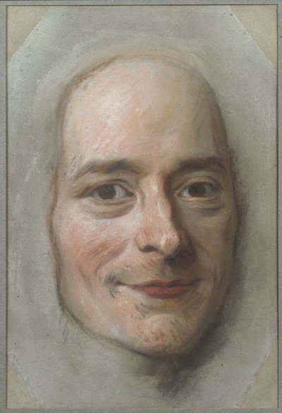 Portrait of Francois Marie Arouet de Voltaire by Maurice Quentin de La Tour