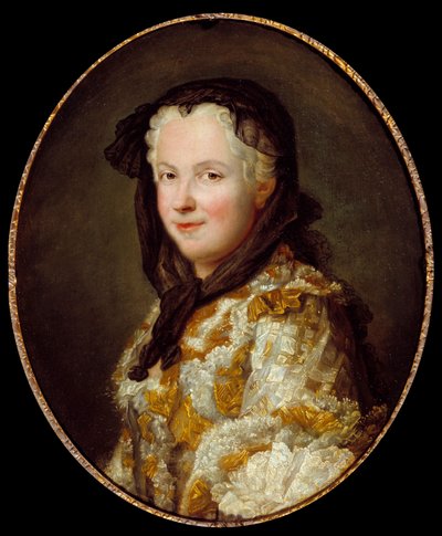 Portrait of Marie Lesczinska, Queen of France by Maurice Quentin de La Tour