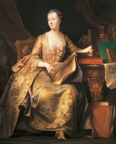 Portrait of Marquise de Pompadour, c.1755 by Maurice Quentin de La Tour