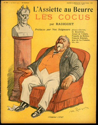 Cover of The Butter Plate, number 333, Satirical in Colors by Maurice Radiguet