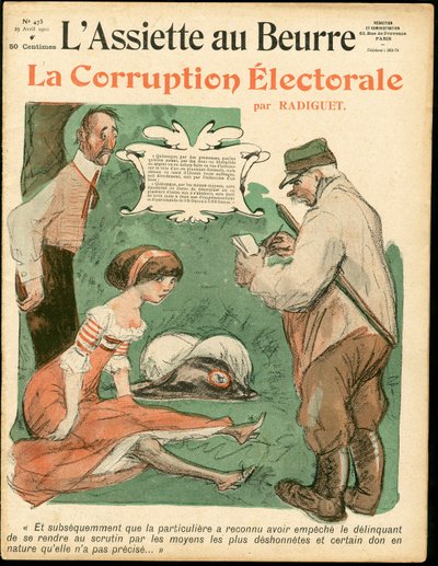Cover of The Butter Plate, number 473, Satirical in Colors by Maurice Radiguet