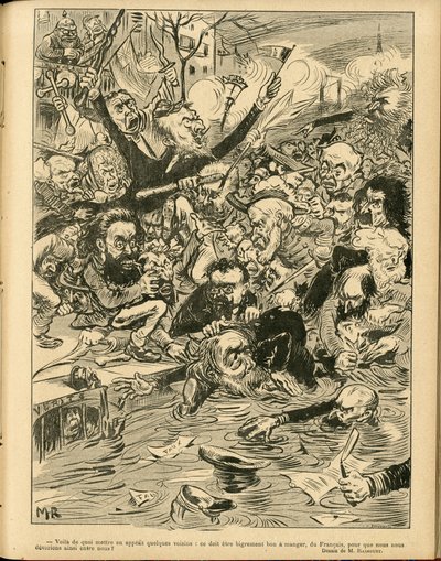 Illustration of Maurice Radiguet in Le Rire by Maurice Radiguet