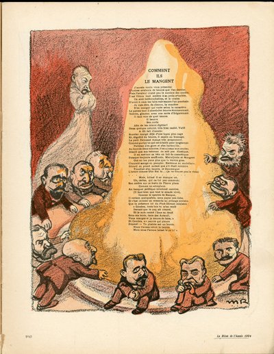 The Butter Plate, number 195, Satirical in Colors by Maurice Radiguet