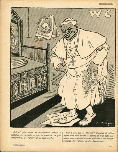 The Butter Plate, number 283, Satirical in Black & White by Maurice Radiguet