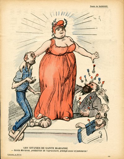 The Butter Plate, number 323, Satirical in Colors by Maurice Radiguet